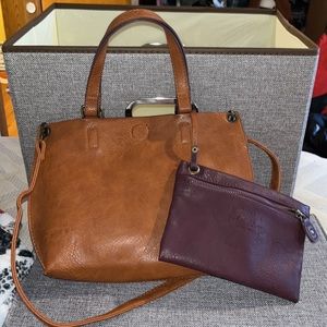 Bass crossbody purse and change purse